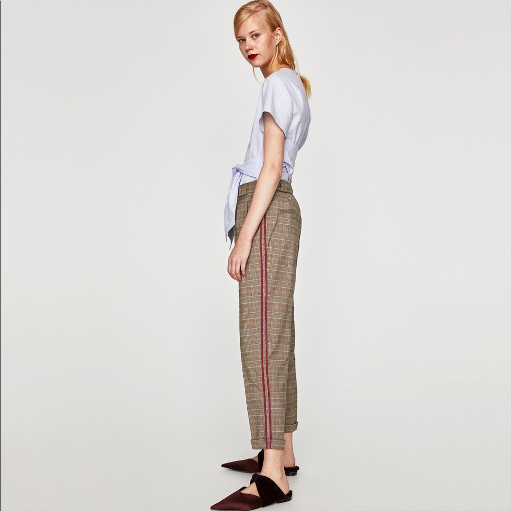 Zara Checked trousers